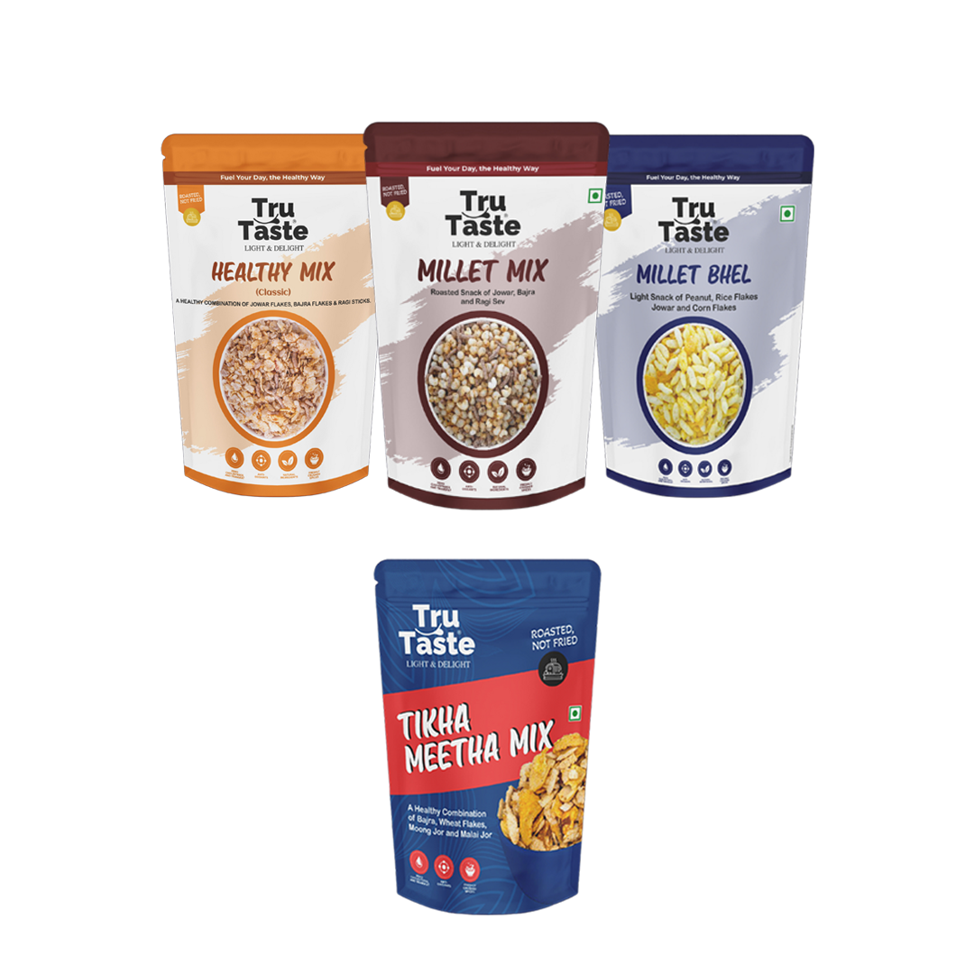 millet munch combo of healthy roasted snacks