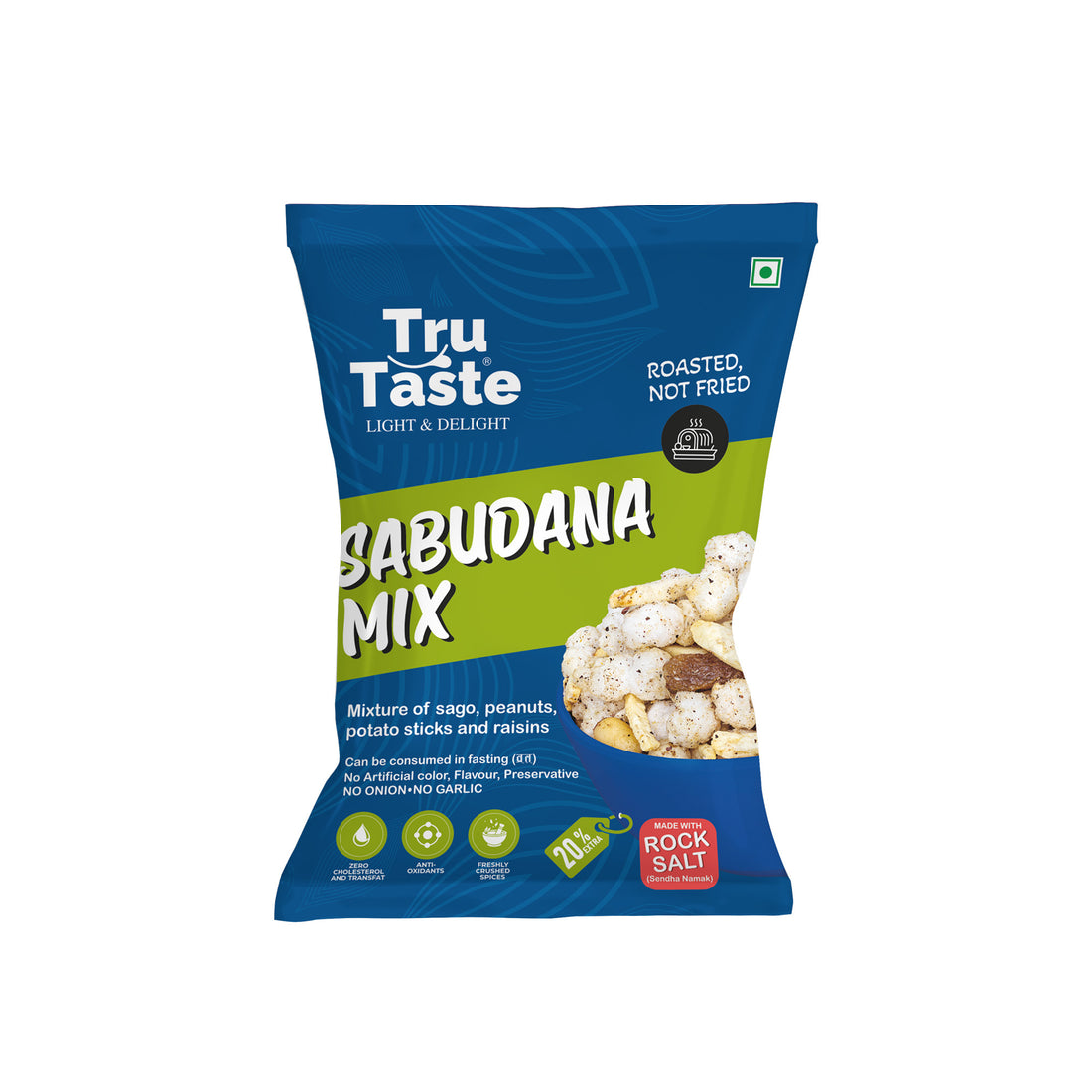 roasted sabudana mix snack healthy snacks pack